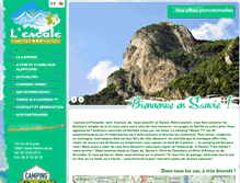 Tablet Screenshot of camping-savoie-escale.com
